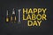 Innovative abstract illustration or poster, banner for Happy Labor Day, sale offer Design template