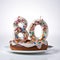 Innovative Birthday Donut With Eighty Candles - Youthful Energy And Style