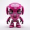Innovative Dark Pink Robot With Shiny Eyes - Eye-catching Babycore Toy
