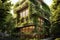 innovative eco-friendly building with vertical garden