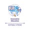 Innovative education concept icon