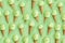 Innovative Green ice cream pattern tasty. Generate Ai