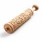 Innovative Hand Carved Rolling Pin With Ornamental Floral Motifs