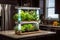 innovative indoor hydroponic garden setup with technology