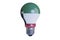 Innovative Light Bulb Design with Kuwaiti Flag Colors and Energy Efficiency Theme