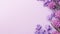 Innovative Page Design With Purple Flowers On Lavender Background