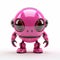 Innovative Pink Robot With Shiny Eyes And Precise Detailing