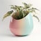 Innovative plant pot in the shape of a water drop in neutral colors. Waterdrop-inspired vases.
