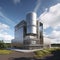 Innovative small-scale food waste-to-energy facility with striking design