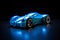Innovative Studio Shot of 3D Printed Toy Car Concept, Generative AI