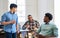 Innovators never stop planning. a team of young entrepreneurs having a discussion in a modern office.