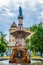 INNSBRUCK, AUSTRIA, JULY 27, 2016: View of the Rudolfsbrunnen fountain situated in Innsbruck, Austria....IMAGE