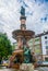 INNSBRUCK, AUSTRIA, JULY 27, 2016: View of the Rudolfsbrunnen fountain situated in Innsbruck, Austria....IMAGE