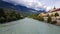 Innsbruck, Tirol/Austria - September 18 2017: View on Inn river