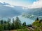 Innvikfjorden from Skredfjellet top, Norway