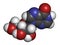 Inosine nucleoside molecule. Found in tRNA. Used as fitness nutritional supplement. Atoms are represented as spheres with