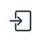 input icon vector from user interface concept. Thin line illustration of input editable stroke. input linear sign for use on web