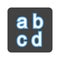 Input Latin Lowercase icon vector image.