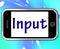 Input Smartphone Means Online Advice