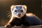 Inquisitive Ferret in High-Quality Shot - 3D Render Enhancing Fur Texture, Capturing Expressive Eyes