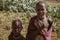 Inquisitive Maasai children in the Serengeti Park