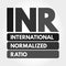 INR - International Normalized Ratio acronym