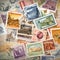 Inscribed Memories: Nostalgic Collectible Stamps