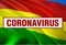 Inscription Coronavirus COVID-19 on Bolivia flag background. World Health Organization WHO introduced new official name for