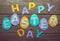 Inscription Happy Easter day