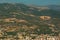 Inscription I love Alanya. View of the walls of the old walls, city, mountains. Alanya, Antalya district, Turkey, Asia