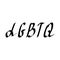 The inscription of the LGBT community.Unisex-love.Pride celebrating a symbol of LGBT culture.LGBT pride month in June. Lesbian Gay