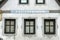 Inscription Medical Center on an old house on the town square in Steyr,