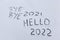 the inscription about the new year 2022