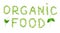 Inscription organic food