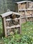 Insect hotel, bug hotel, insect house, manmade structure created to provide shelter for insects.
