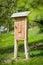 Insect hotel - wooden house made for bugs and solitary insect bees, wasps,...