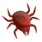 Insect mite icon, cartoon style