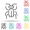 insect multi color style icon. Simple thin line, outline vector of web icons for ui and ux, website or mobile application