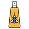 Insect repellent icon, Summer vacation related vector