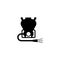 Insecticide tank machine icon isolated vector on white