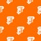 Inserting credit card pattern vector orange