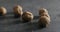 Inshell walnuts on terrazzo countertop