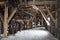 Inside of an abandoned Arctic coal mine buildings in Longyearbyen, Spitsbergen (Svalbard). Norway