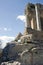 Inside the antique Amphitheater in Taormina, Sicily.