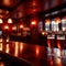 Inside bar interior, bright long exposure, glowing lights