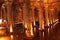 Inside Basilica Cistern. Ancient columns. Istanbul, Turkey