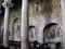 Inside of the basilica of St. Francis of Viterbo in Italy.