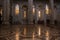 Inside beautiful cathedral in Orvieto