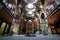 Inside the beautiful courtyard of historical bazaar in Iran