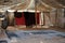 Inside of a bedouin tent